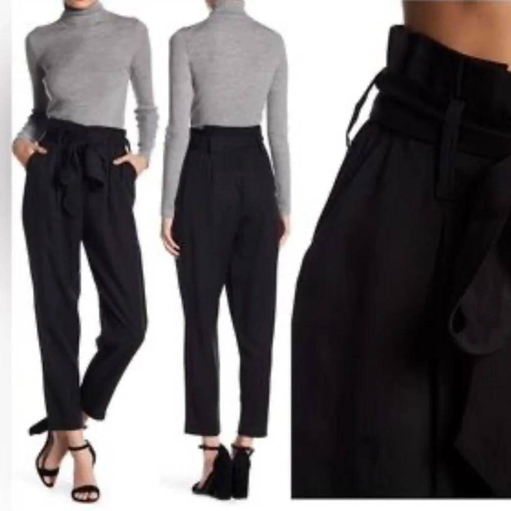 H&M High-waisted paper pants with pockets size 10